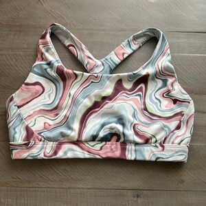 MUST GO BY 6/30 Athleta Ultimate Sports Bra in Marble Multi
